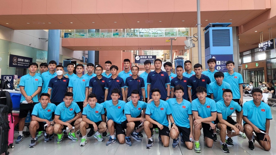 Vietnam train in Japan ahead of 2023 AFC U20 Asian Cup qualifiers